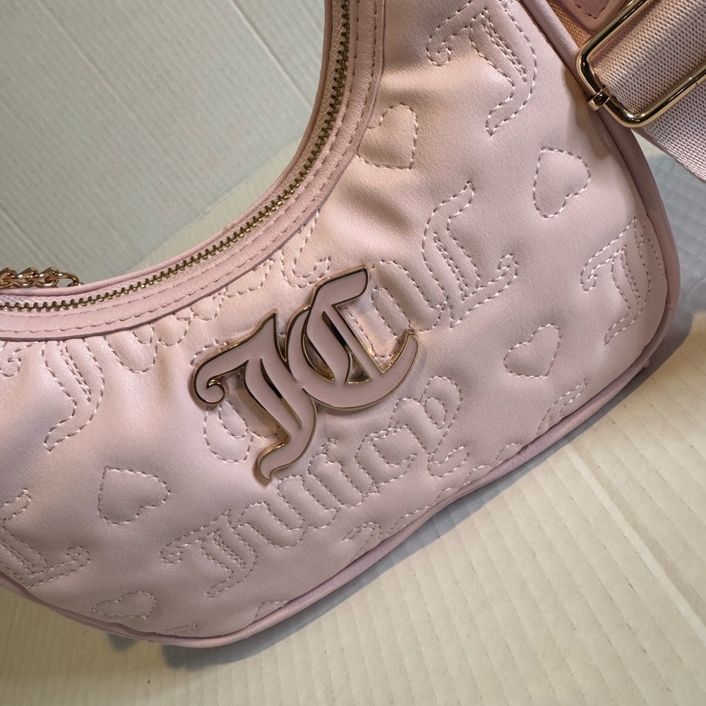 Juicy Couture Light Pink Embossed Shoulder Bag - Picture 9 of 13